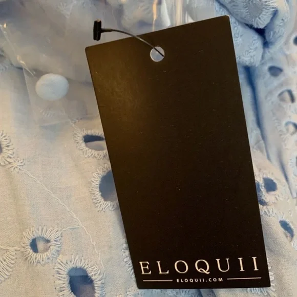 Eloquii Eyelet Easy Dress - Picture 7 of 8